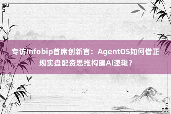 专访Infobip首席创新官：AgentOS如何借正规实盘配资思维构建AI逻辑？