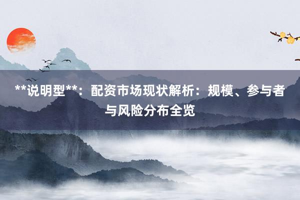 **说明型**：配资市场现状解析：规模、参与者与风险分布全览